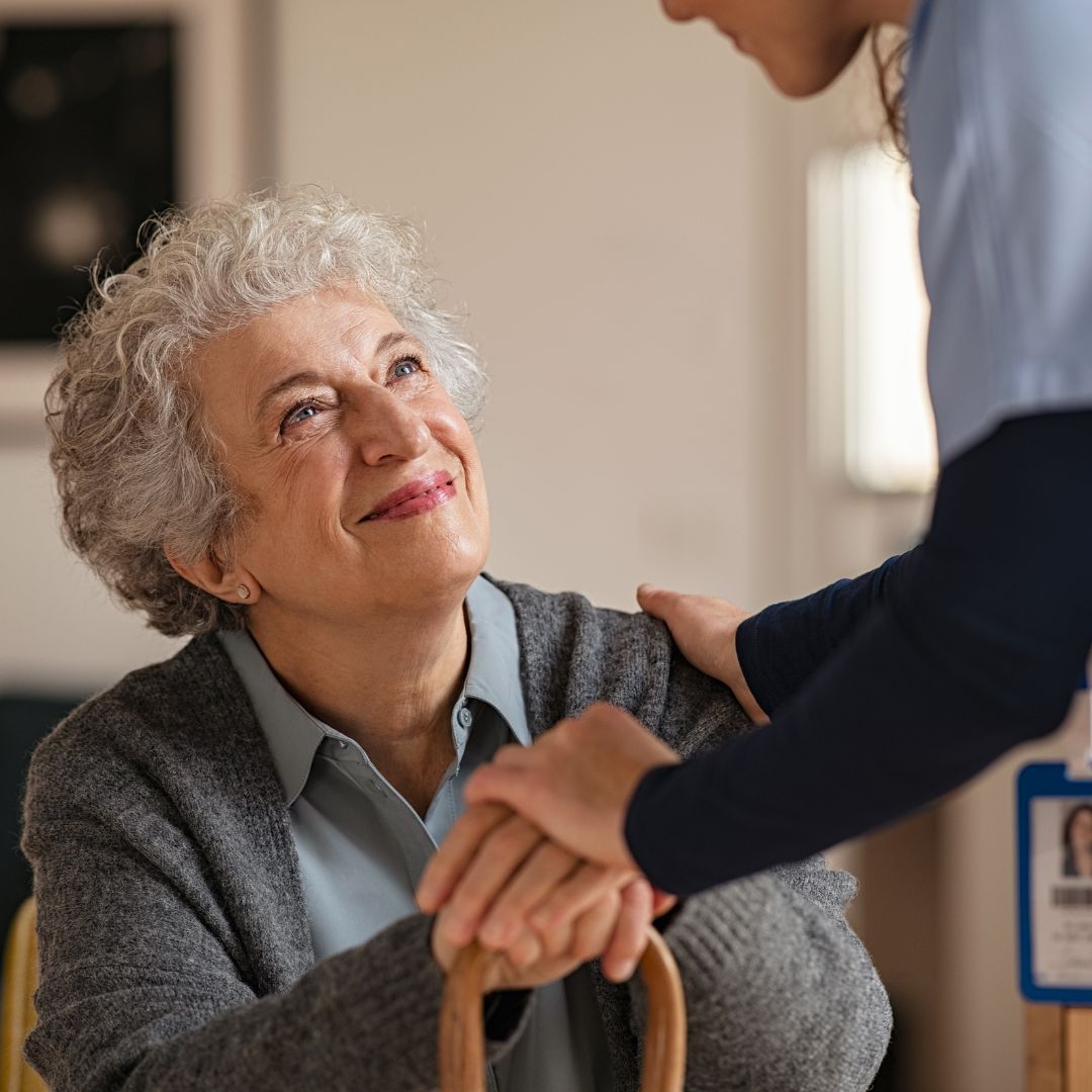 Nurse with senior