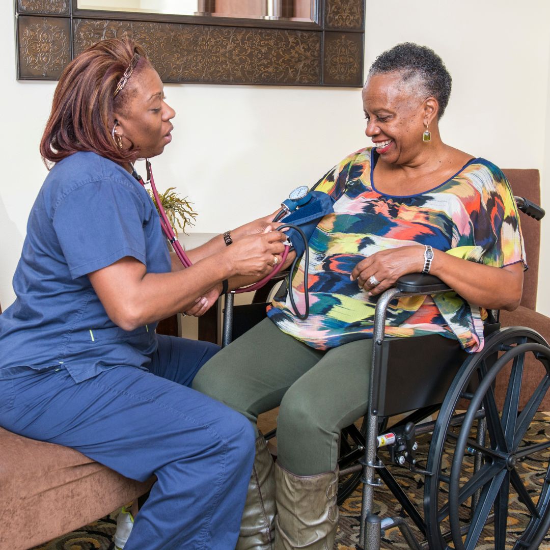 Nurse with senior